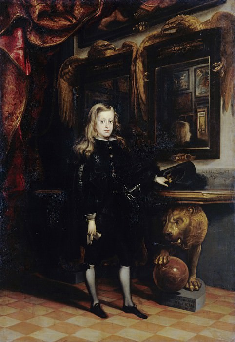Карреньо де Миранда, Хуан (1614-1685) - Король Испании Карл II в юном возрасте. Часть 3