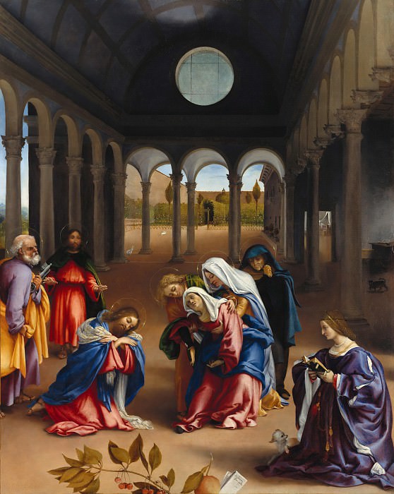 Лотто, Лоренцо (ок1480-1557) - Прощание Христа с Матерью. Часть 3