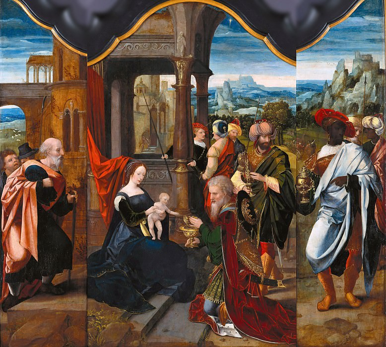 Master of the Female Half-Lengths - Triptych with the Adoration of the Magi. Part 3
