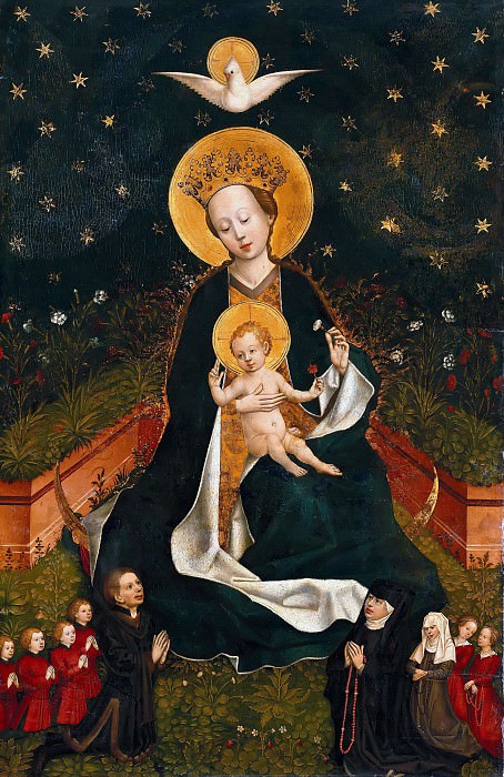 Master1456 - The Madonna on the crescent moon in the Hortus conclusus. Part 3