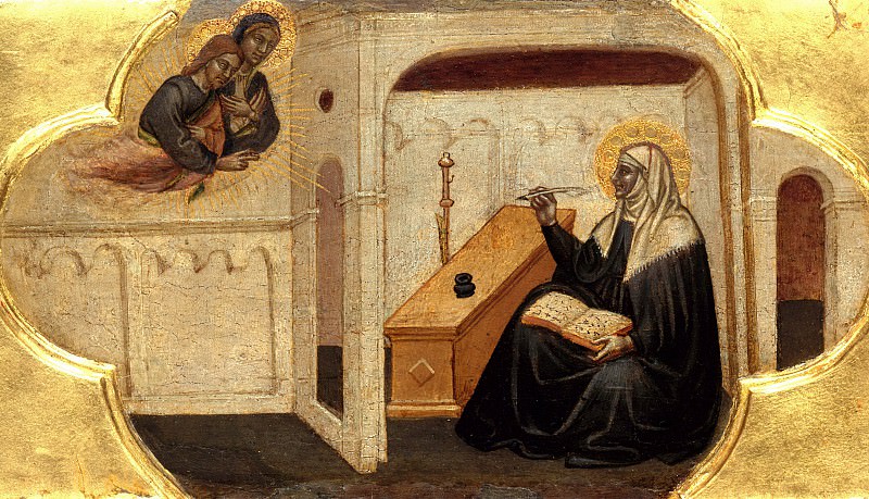 Martino di Bartolomeo – The St. Bridget writes down what you dictate Mary and Jesus, Part 3