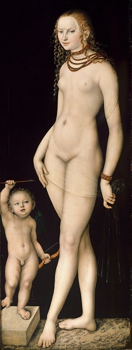 Кранах, Лукас I (1472-1553) - Венера и Амур. Часть 3