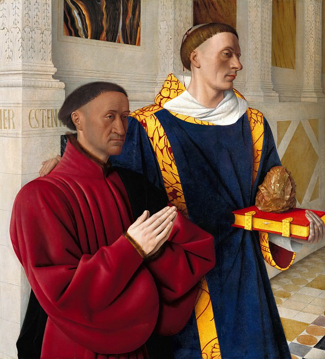Jean Fouquet (c.1420-1477-81) - Etienne Chevalier with St. Stephen. Part 3
