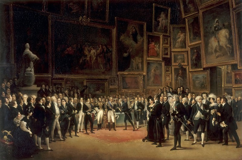 Хейм, Франсуа-Жозеф (1787 Бельфор - 1865 Париж) -- Карл X награждает призеров Салона 1824 года. часть 2 Лувр