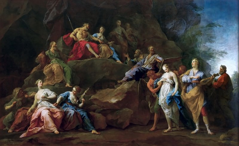 Ресту, Жан I (1663-1702) -- Орфей выводит Эвридику из царства мертвых. часть 2 Лувр