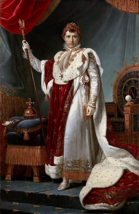 Baron François Gérard -- Napoleon I in Coronation Robe. Part 2 Louvre