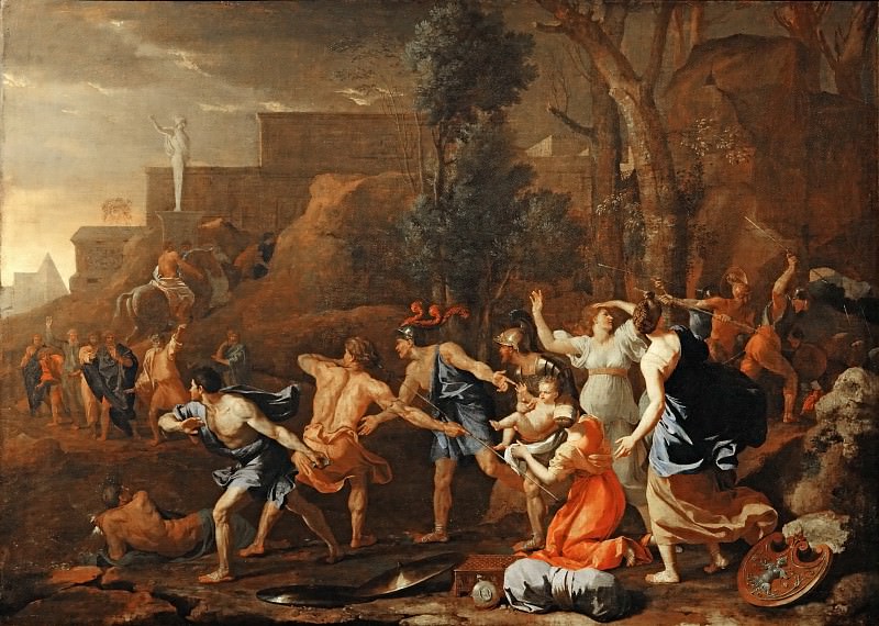 Пуссен, Никола (1594 лез-Андели - 1665 Рим) -- Спасение юного Пирра. часть 2 Лувр