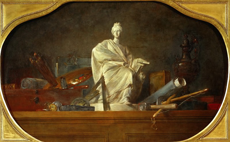 The attributes of the arts. Jean Baptiste Siméon Chardin