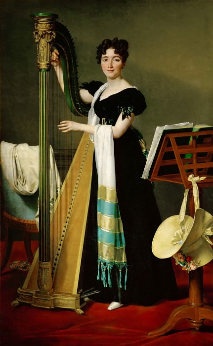 Juliette de Villeneuve, niece of Queen Julie, wife of Joseph Bonaparte. Jacques-Louis David
