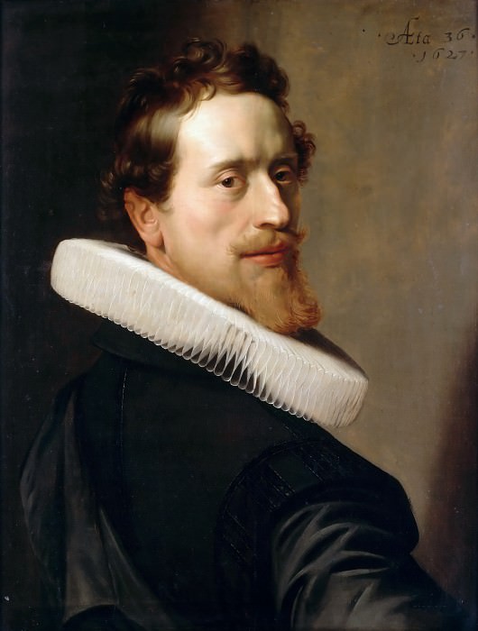 Nicolaes Eliasz. Pickenoy -- Self-portrait at the age of 36 years. Part 2 Louvre