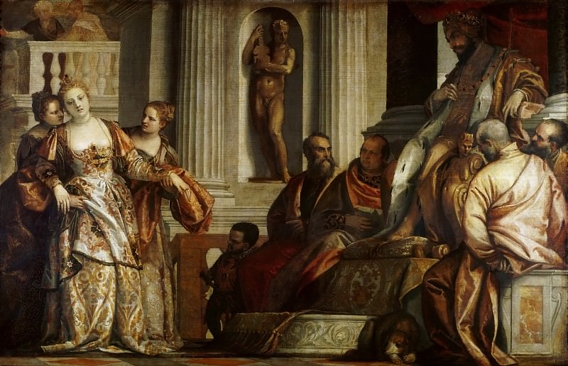 Веронезе (Паоло Кальяри) (Верона 1528 - 1588 Венеция) -- Есфирь перед Артаксерксом. часть 2 Лувр