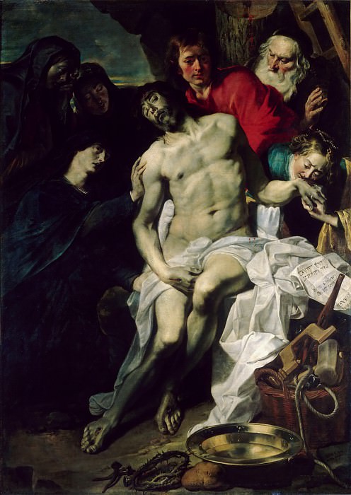 Pieter van Mol -- Descent from the Cross. Part 2 Louvre