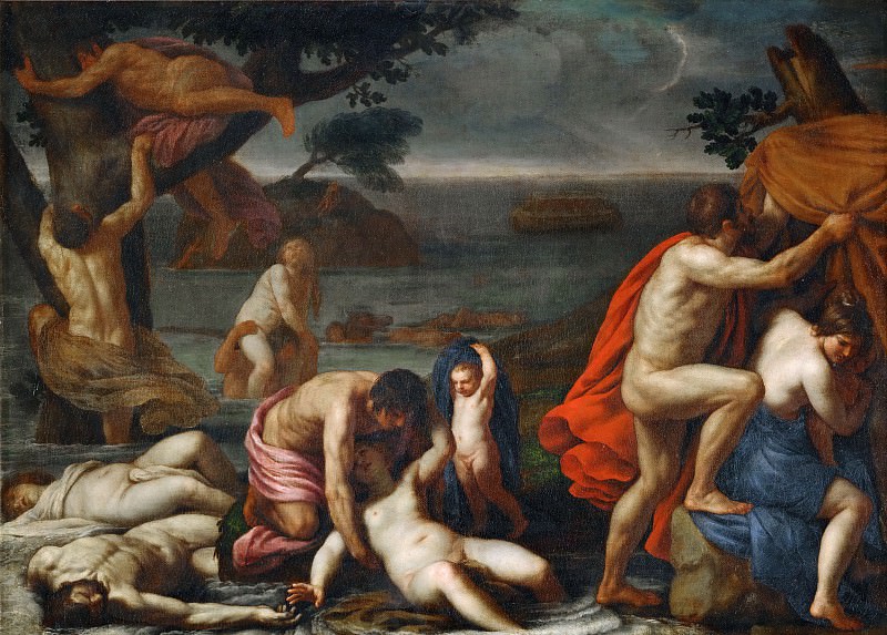 Alessandro Turchi -- The Flood. Part 2 Louvre