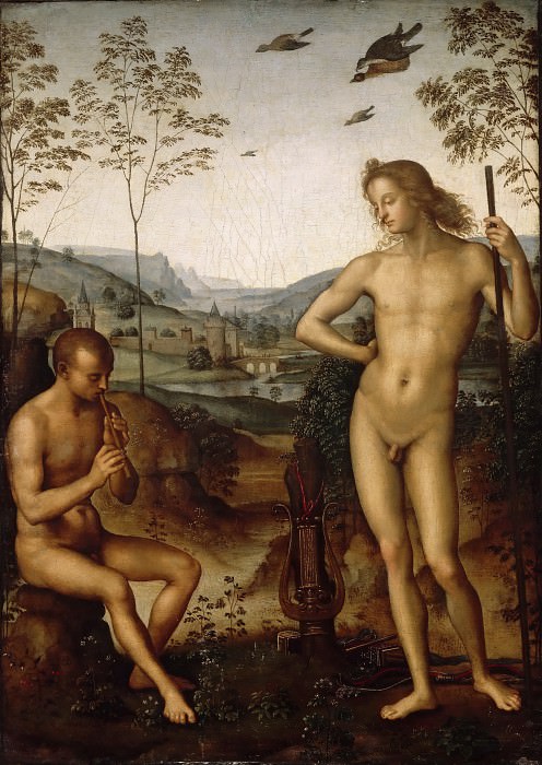 Perugino -- Apollo and Marsyas. Part 2 Louvre