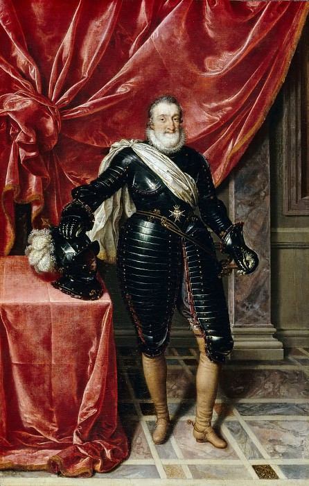 Frans Pourbus the younger -- Henry IV (1553-1610), King of France, in armor. Part 2 Louvre