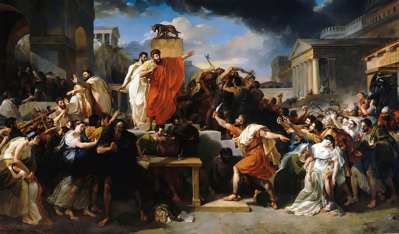 Guillaume Lethiere -- Death of Virginia. Part 2 Louvre