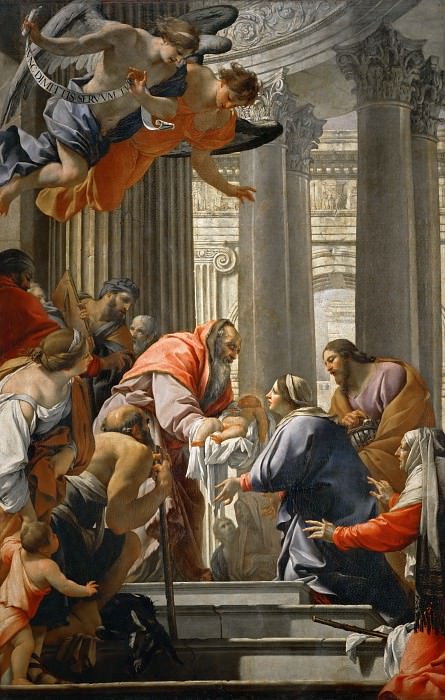 Вуэ, Симон (Париж 1590-1649) -- Принесение во храм (Сретение Господне). часть 2 Лувр