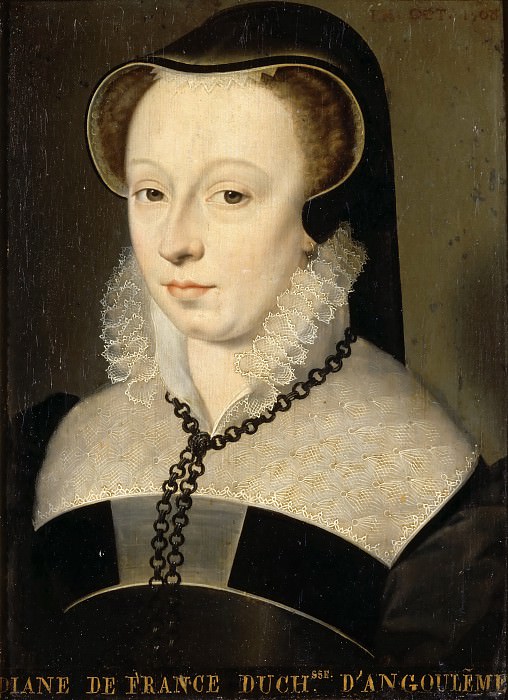 Клуэ, Франсуа (ок1510 Тур - 1572 Париж), мастерская -- Диана Французская, герцогиня Ангулемская. часть 2 Лувр