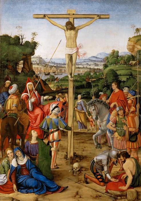 Andrea Solario -- Crucifixion. Part 2 Louvre