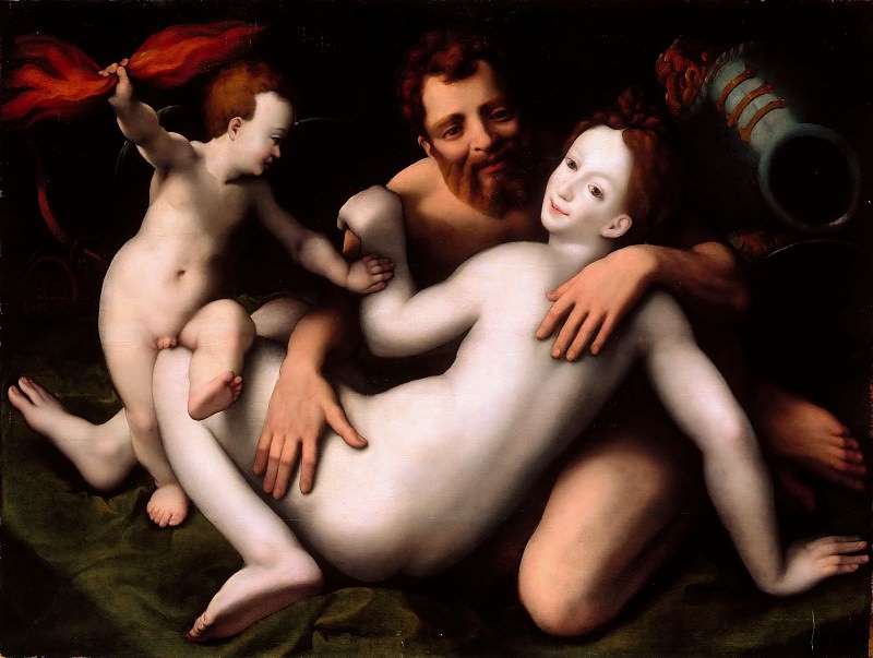 Attributed to Willem Key -- Mars, Venus and Cupid (Mars, Vénus et l’Amour). Part 2 Louvre