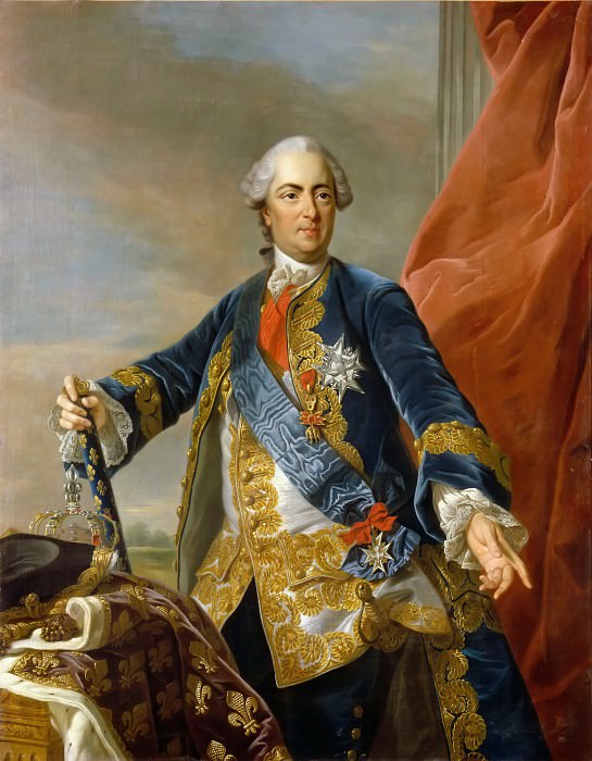 After Louis Michel van Loo -- Louis XV, King of France. Part 2 Louvre