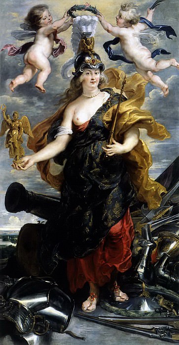 Мария Медичи в образе Минервы. Питер Пауль Рубенс