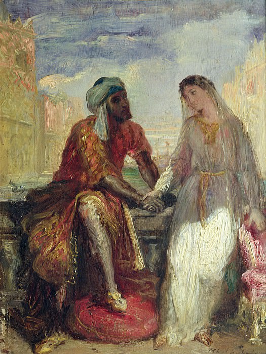 Шассерио, Теодор (1819 Сент-Барб-де-Самана - 1856 Париж) -- Отелло и Дездемона в Венеции. часть 6 Лувр