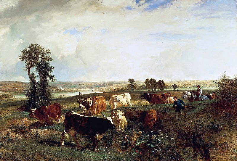 Труайон, Констан (1810 Севр - 1865 Париж) -- Вид на равнину Сюрен. часть 6 Лувр