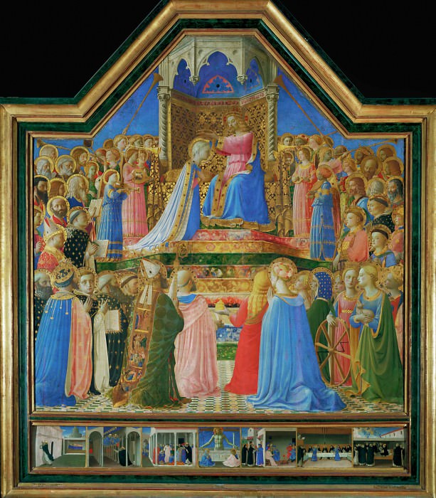 Fra Angelico -- Coronation of the Virgin. Part 6 Louvre