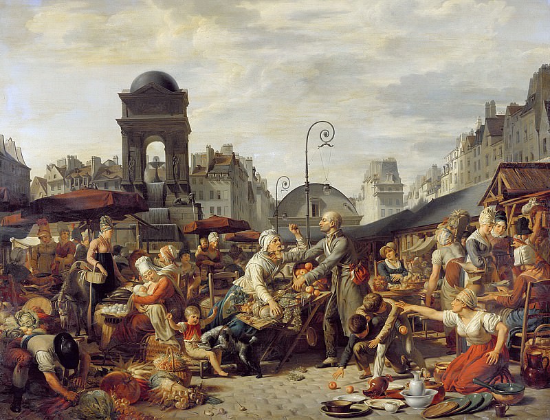 Тардье, Жан-Шарль (1765-1830) -- Рынок Невинных (на месте старого кладбища невинных). часть 6 Лувр