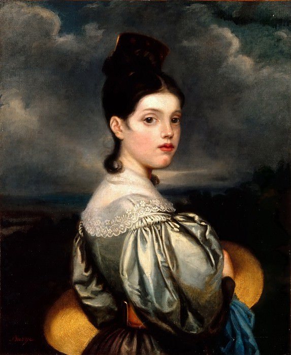 Бари, Антуан-Луи (Париж 1795-1875) -- Портрет дочери. часть 6 Лувр