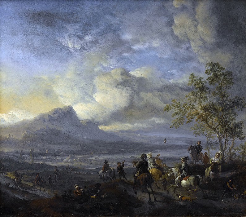 Филипс Воуверман -- Соколиная охота, 1650 - 1668. Рейксмузеум: часть 1