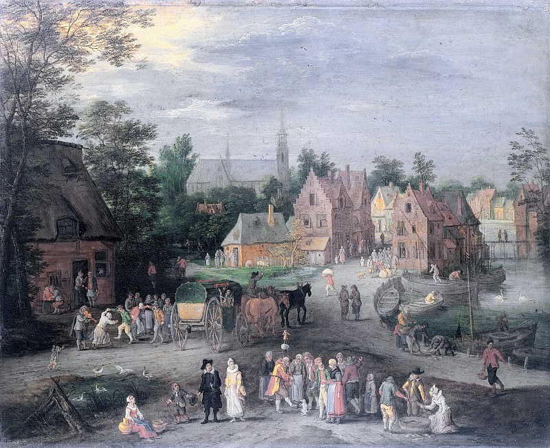 Gijsels, Pieter -- Vlaams dorp, 1650-1691. Rijksmuseum: part 1
