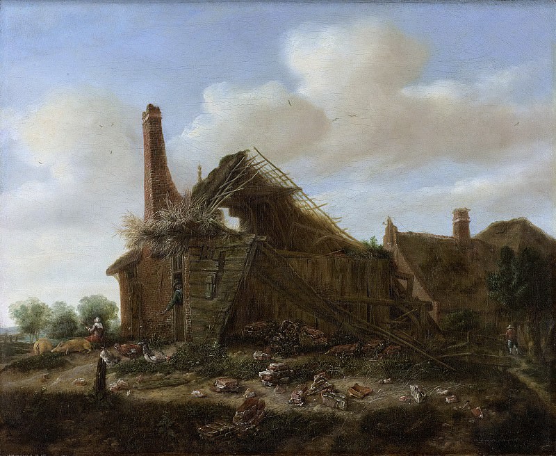 Murant, Emanuel -- Vervallen boerderij, 1650-1700. Rijksmuseum: part 1
