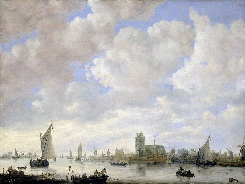Иеронимус ван Дист (II) -- Вид на Мерведе у Дордрехта, 1660. Рейксмузеум: часть 1