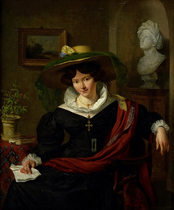Beveren, Charles van -- Carolina Frederica Kerst (1803-83), echtgenote van Louis Royer, 1830. Rijksmuseum: part 1