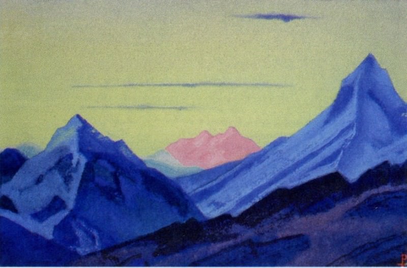 The Himalayas # 2 Dawn. Roerich N.K. (Part 5)