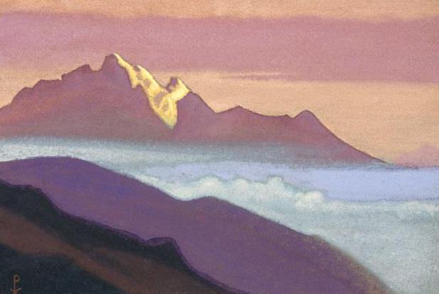 The Himalayas # 35 The Unapproachable Stronghold. Roerich N.K. (Part 5)