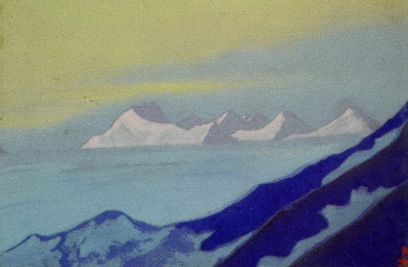 Ladak # 93 Ladak (Gromada mountains and snowy space). Roerich N.K. (Part 5)