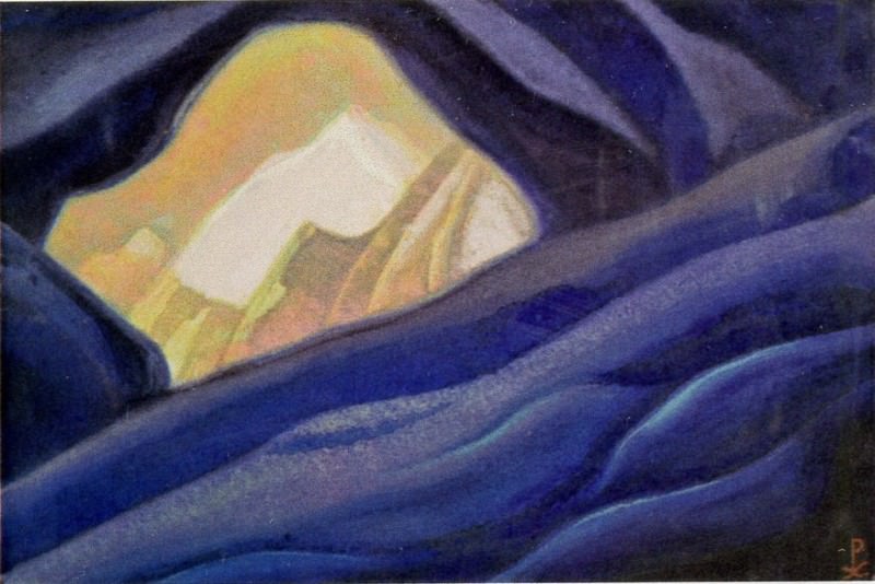 Cave # 89 (lumen of the rock). Roerich N.K. (Part 5)