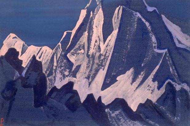 Himalayas # 91 Stone brooding. Roerich N.K. (Part 5)