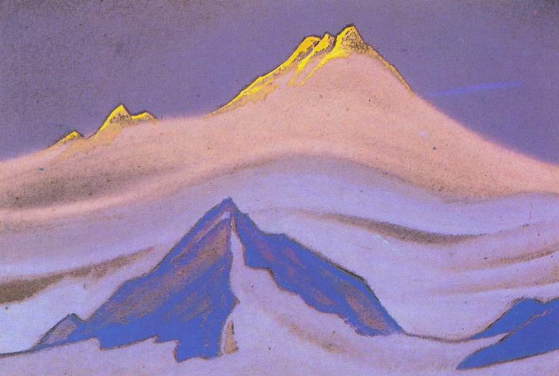 The Himalayas # 116 The Sun Peak. Roerich N.K. (Part 5)