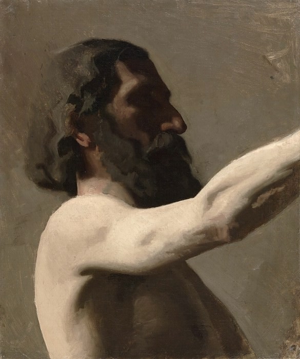 Икинс, Томас (Филадельфия 1844-1916) - Этюд: обнаженный мужчина. Музей искусств Филадельфии