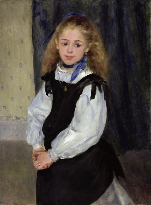 Pierre-Auguste Renoir, French, 1841-1919 -- Portrait of Mademoiselle Legrand. Philadelphia Museum of Art