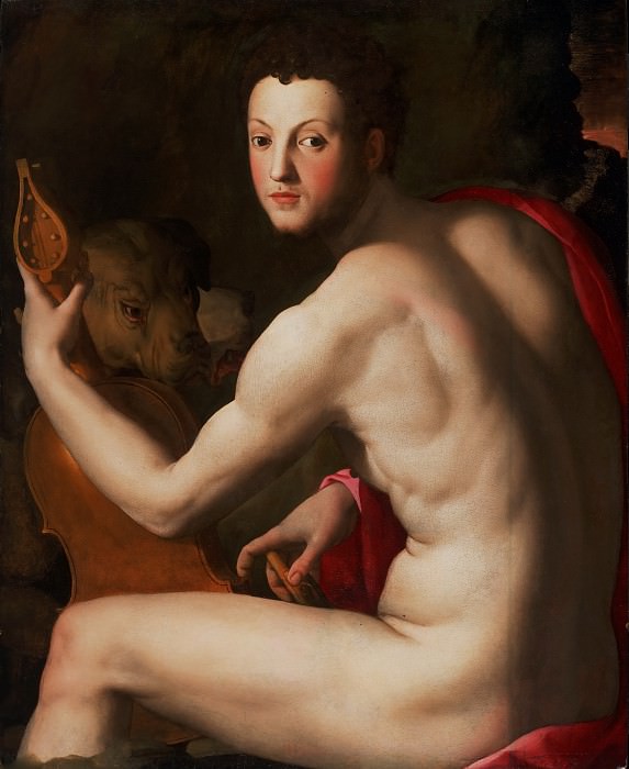 Бронзино, Аньоло (Флоренция 1502-1572) - Портрет Козимо I де Медичи в образе Орфея. Музей искусств Филадельфии