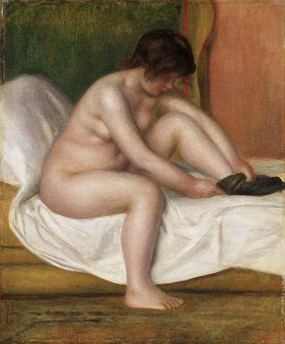 Ренуар, Пьер-Огюст (1841-1919) -- Обнаженная. Музей искусств Филадельфии