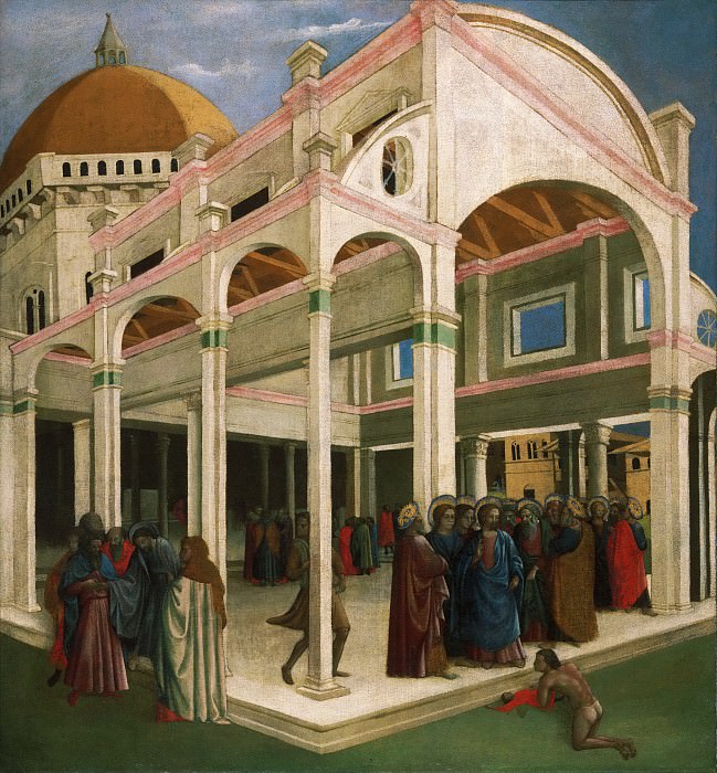 Франческо д’Антонио ди Бартоломео (Флоренция 1393 - ок1452) - Исцеление одержимого и Получение Иудой тридцати сребреников. Музей искусств Филадельфии