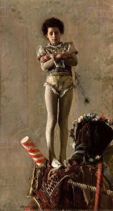 Манчини, Антонио (Рим 1852-1930) -- Акробатка. Музей искусств Филадельфии