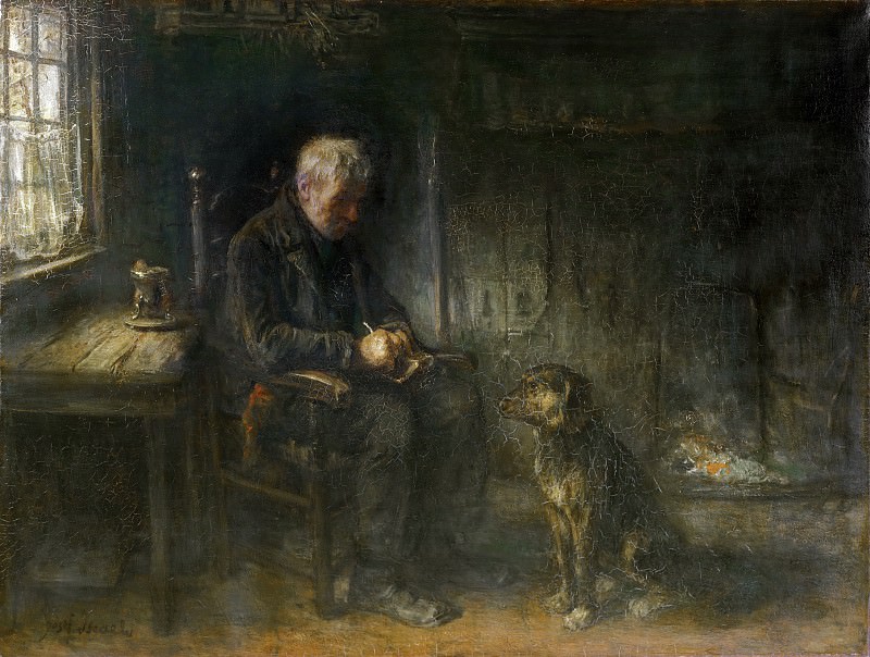 Исраэлс, Йозеф (1824 Гронинген - 1911 Гаага) -- Старые друзья. Музей искусств Филадельфии