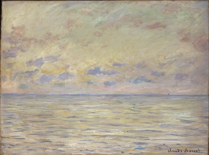 Моне, Клод-Оскар (1840 Париж - 1926 Живерни) - Морской пейзаж близ Этрета. Музей искусств Филадельфии